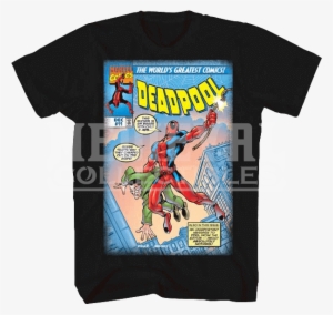 Mens Deadpool Comic Cover T-shirt - Cover Tee
