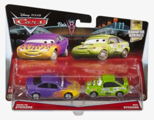 Lightning Mcqueen & Sally (2 Pack) Sally With Cone - Disney/pixar Cars Marilyn Stickers & Nick Stickers