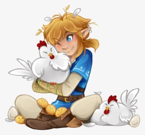 Cucco Chicks Tumblr Png Cute Link Loz - Best Botw Zelda And Link Fan Art