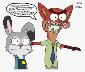 nick and judy rick morty parody by - rick and morty furry