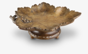 Vintage Black Forest Carved Beech Musical Fruit Bowl - Coffee Table