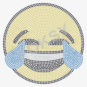 Hotfix Cry Face Emoji Rhinestone Transfer - Hotfix