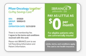 Pfizer Oncology Together Co-pay Savings Card - Pfizer Health Insurance