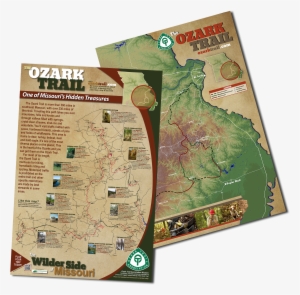 Trail Map Poster - Ozarks