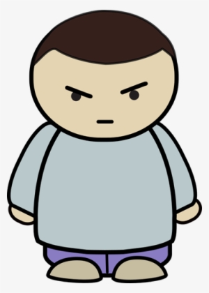 Angry Boy Public Domain Vectors - Angry Character Png