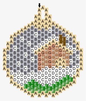 Grille Diagramme Motif Boule Noel Tissage Brick Stitch - Bead