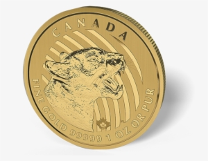 Picture Of 2015 1 Oz Canadian Gold Maple Leaf Growling - Gold Coin
