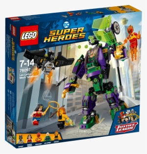 Heroes 76097 Lex Luthor Mech Takedown ,, , Large - Lego Dc Superheroes Lex Luthor Mech Takedown