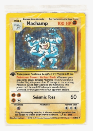 Sealed 1st Edition Machamp Base Set - First Edition Machamp 1999