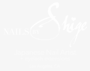 Nails By Shige - Tiff Logo White