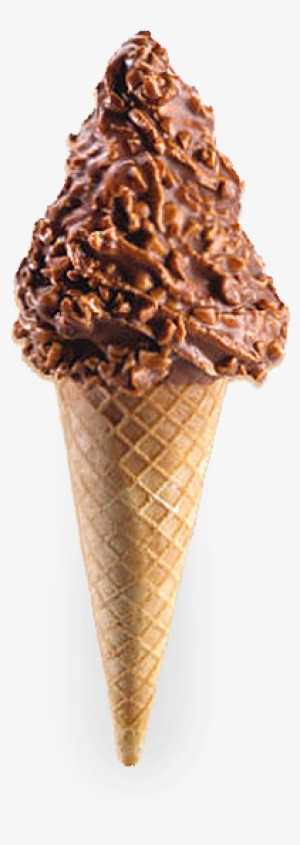 Nutty Cone Ice Cream - Chocolate Ice Cream Cone With Sprinkles
