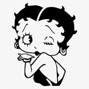 Betty Boop Black And White Png