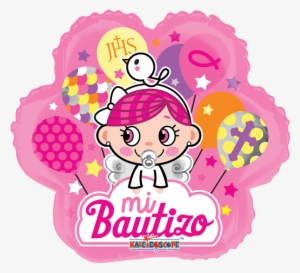 Globo Bautizo Rosado - Bautizo Niña