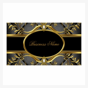 Elegant Black & Gold Swirl Business Card Business Card - Business Card