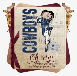 Cowboys Inspired Betty Boop - Big Piece Of My Heart Lives