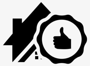 Thumb Up Real Estate Symbol On A House Comments - Real Estate
