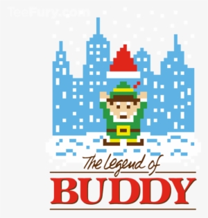 Buddy The Elf Pixel Art T Shirt - Pixel Buddy The Elf