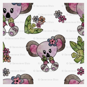 Koala Watercolor Pattern
