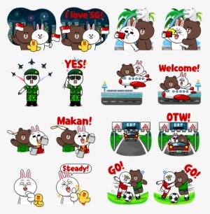 Line Has Launched A Free Set Of Singapore-themed Animated - Singapore Ndp Sticker
