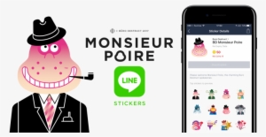 Bd Monsieur Poire Line Sticker Pack - Line
