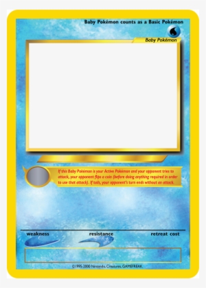 Tcg Blanks Neo Jumbo - Pokemon Trading Card Blank Transparent PNG