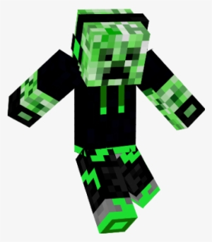 Creeper Face Png Minecraft Chico Slime Skin Transparent Png