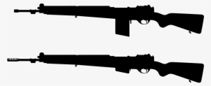 Shotgun Vector Silhouette - Gun Silhouette Rifle