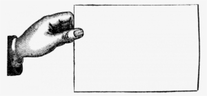 Download Vintage Image Of Hands Holding A Classified - Sketsa Tangan Memegang Kertas