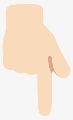Finger Pointing Down Emoji Png - Emoji Hand Down Png