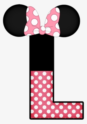 Minnie Vermelha Png, Velas De Aniversário, Carminha, - Minnie Mouse Letter L