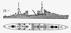 Yugoslav Destroyer Split Battleship Cruiser - Hms Agincourt D86