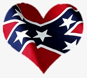 Heart Love Confederate Flag Rebel - Rebel Flag Heart Sticker