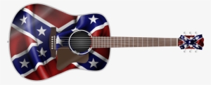 confederate flag guitar wrap skin - rebel flag guitar