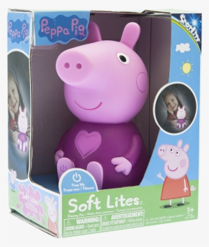plug free and portable nightlight - soft lites peppa pig