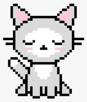Kawaii Cat - Pixel Panda Throw Blanket