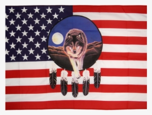 Usa Wolf - American Flag