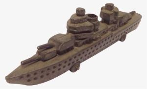 Ww2 U - S - S - New Mexico Cast Iron Battleship Toy - Scale Model