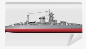 Vector Illustration Of Battleship Wall Mural • Pixers® - T2 Tanker