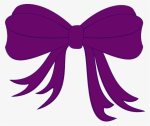 Purple Bow Clip Art At Clker - Bow Clipart