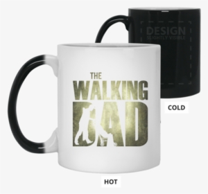 Mens Walking Dad - Heat Sensitive Mug Color Changing Coffee Mug