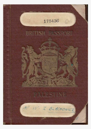 Ww2 British Palestine Passport - British Passport Ww2