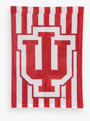 Image For Iu Candy Strip Garden Flag - Indiana University Baseball Logo