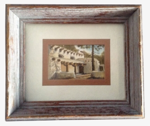 Smale, Watercolor Painting Miniature Postage Stamp - Picture Frame