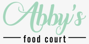 Abby's Food Court Logo - Calligraphy