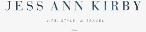Jess Ann Kirby A New England Fashion, Lifestyle And - Fashion Lifestyle Travel Blogger Logo