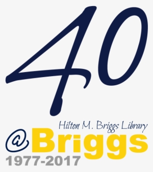 Briggs Library - 40th Anniversary - Logo
