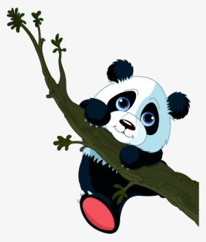 Giant Panda Clipart At Getdrawings - Panda On The Tree Clipart