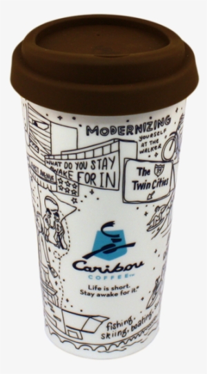 Twin Cities Tumbler 16oz - Caribou Coffee Cup