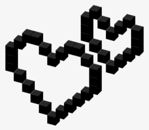 View Favicon On T-shirt - Pixel White Heart Png