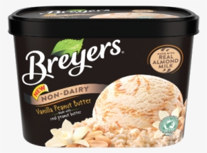 Non Dairy Vanilla Peanut Butter - Breyers Non Dairy Vanilla Peanut Butter